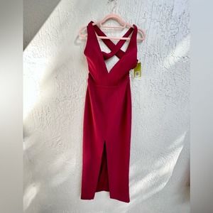 Lovers+ Friends burgundy maxi dress size 2